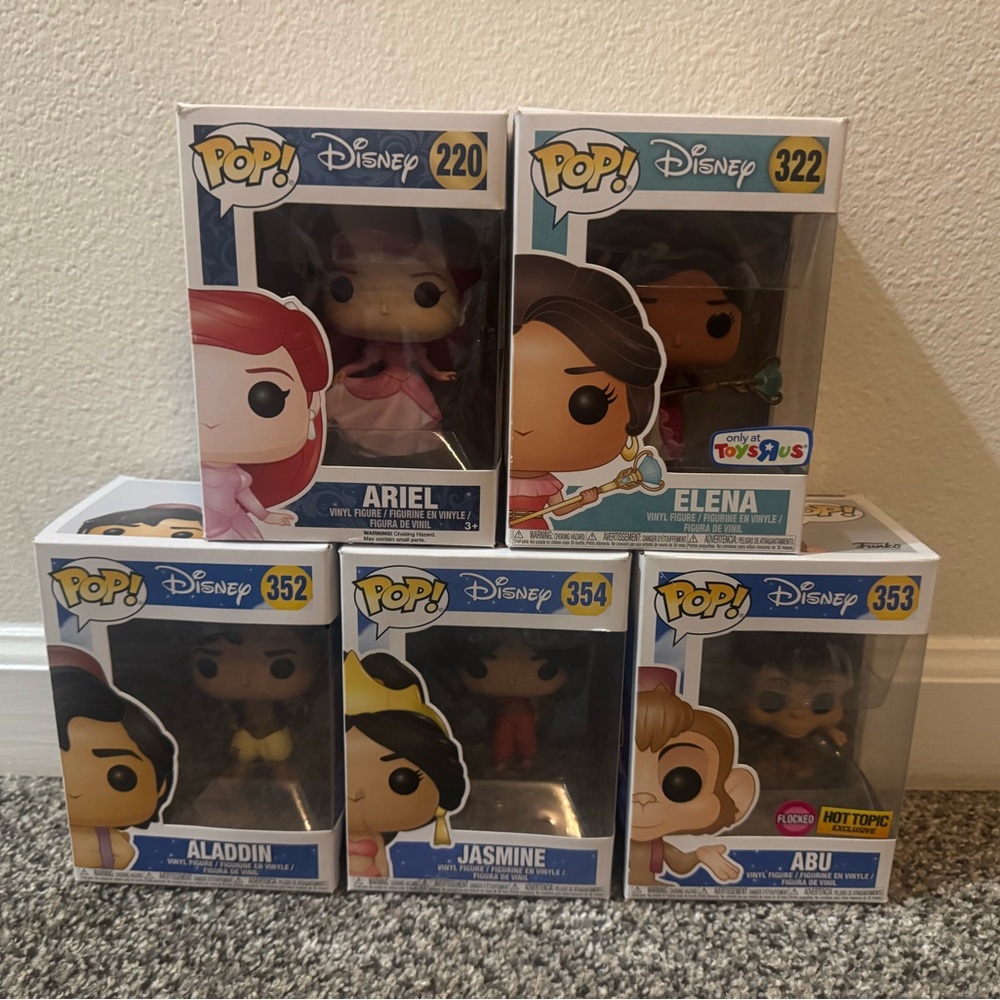 Disney Princess Funko Pop Bundle of 5 With Box